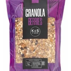 Granola Kos Berries 1kg Avena Almendras Nuez Pasas Arandanos